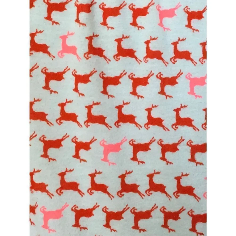 Crewcuts Girls 6 Dancing Deer Flannel Nightgown